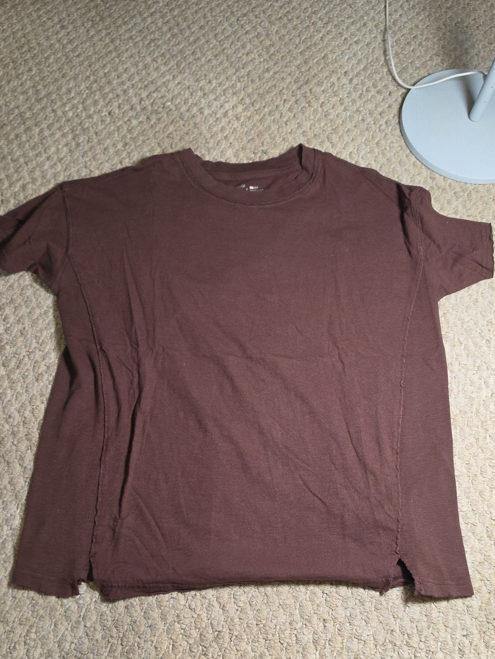 aerie  Short-Sleeve Crewneck T-Shirt in Dark Brown